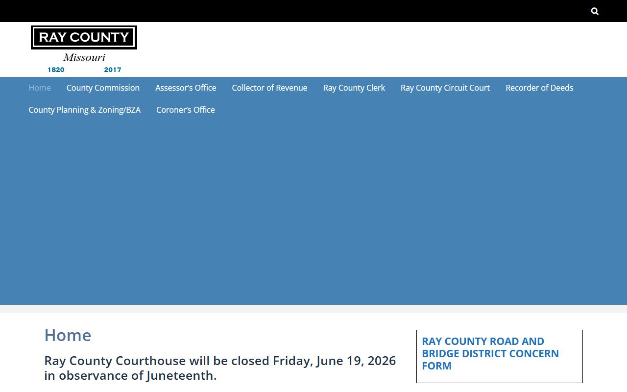 Ray County Court records official county homepage