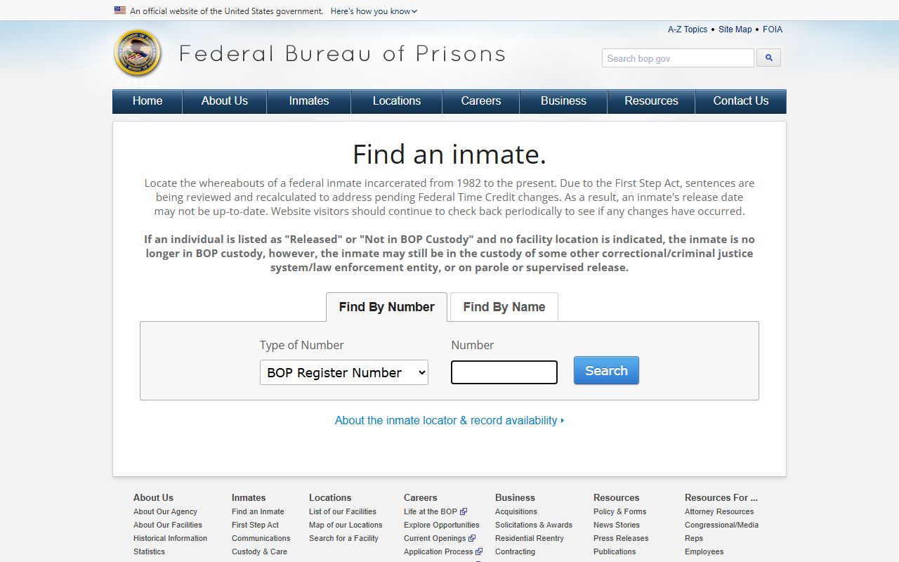 Ray County inmate records federal inmate locator