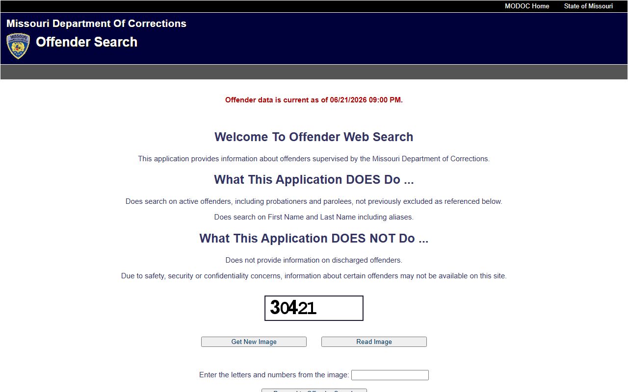 Ray County inmate records Missouri DOC offender search