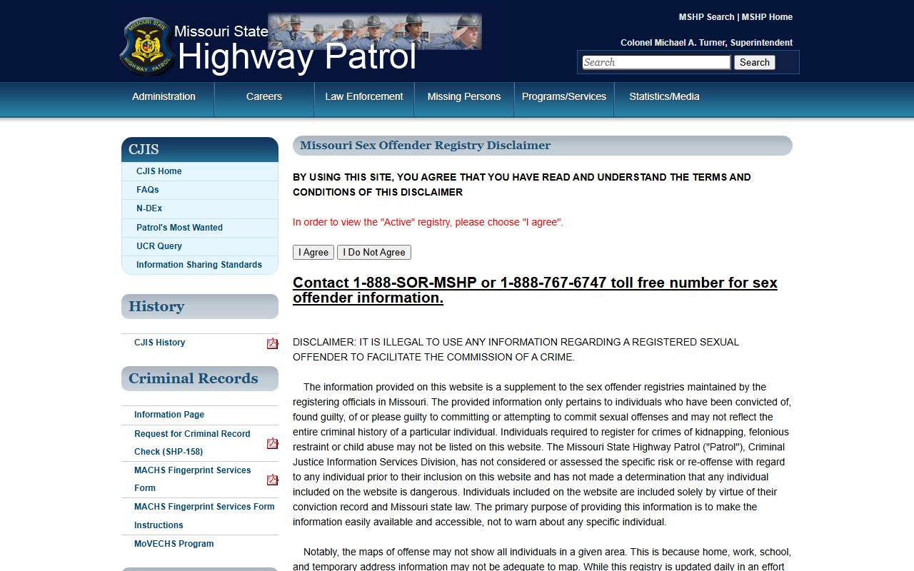Ray County inmate records MSHP registry overview